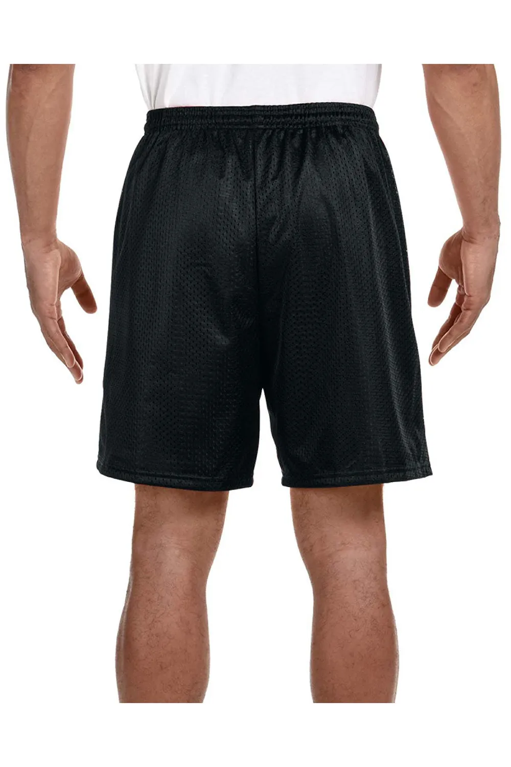 A4 Mens Moisture Wicking Mesh Shorts - Black