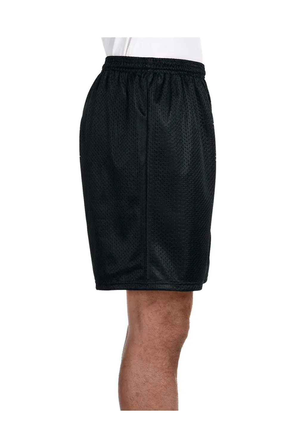 A4 Mens Moisture Wicking Mesh Shorts - Black