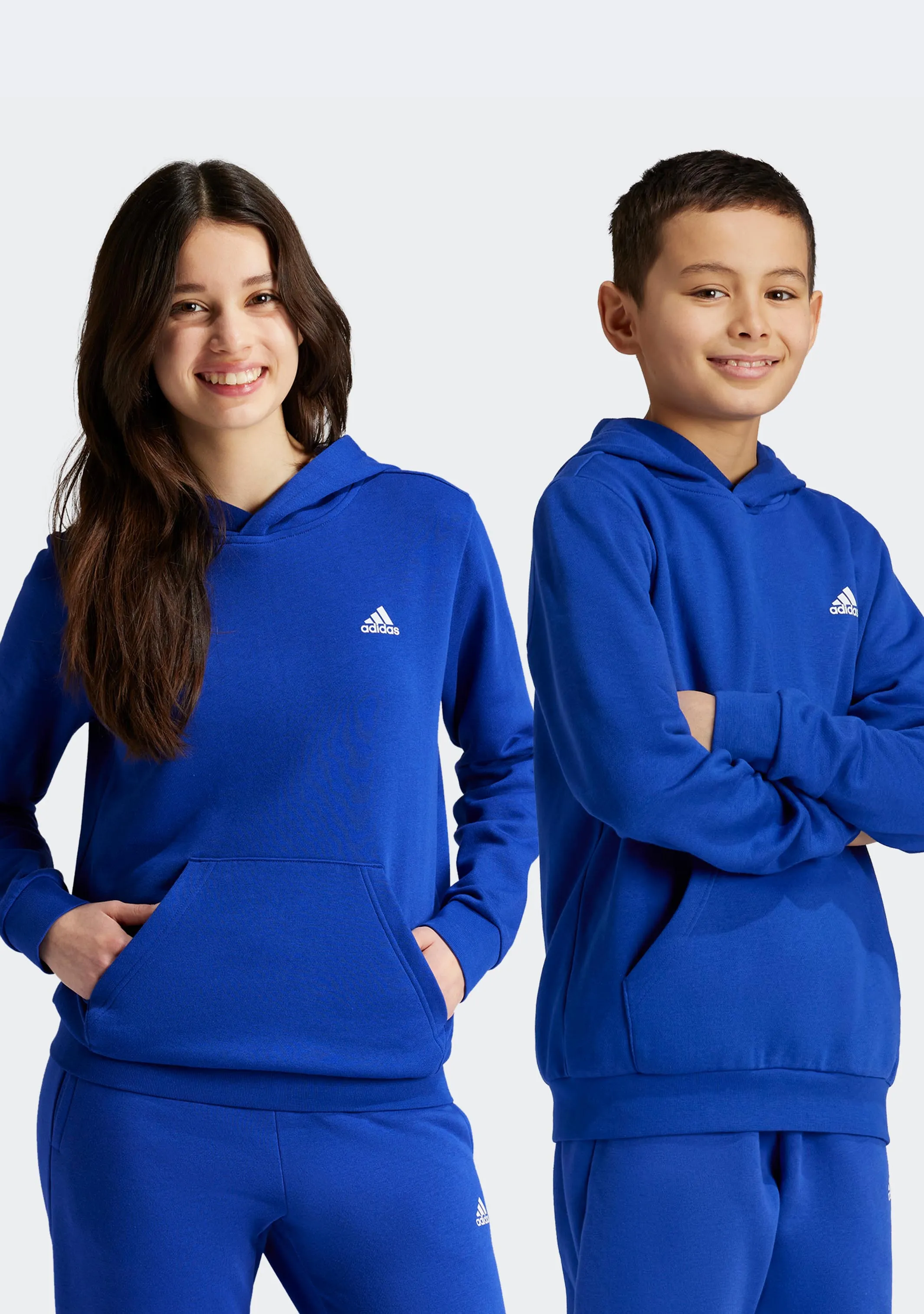 Adidas Kids' Essentials Small Logo Feel Cozy Fleece Hoodie