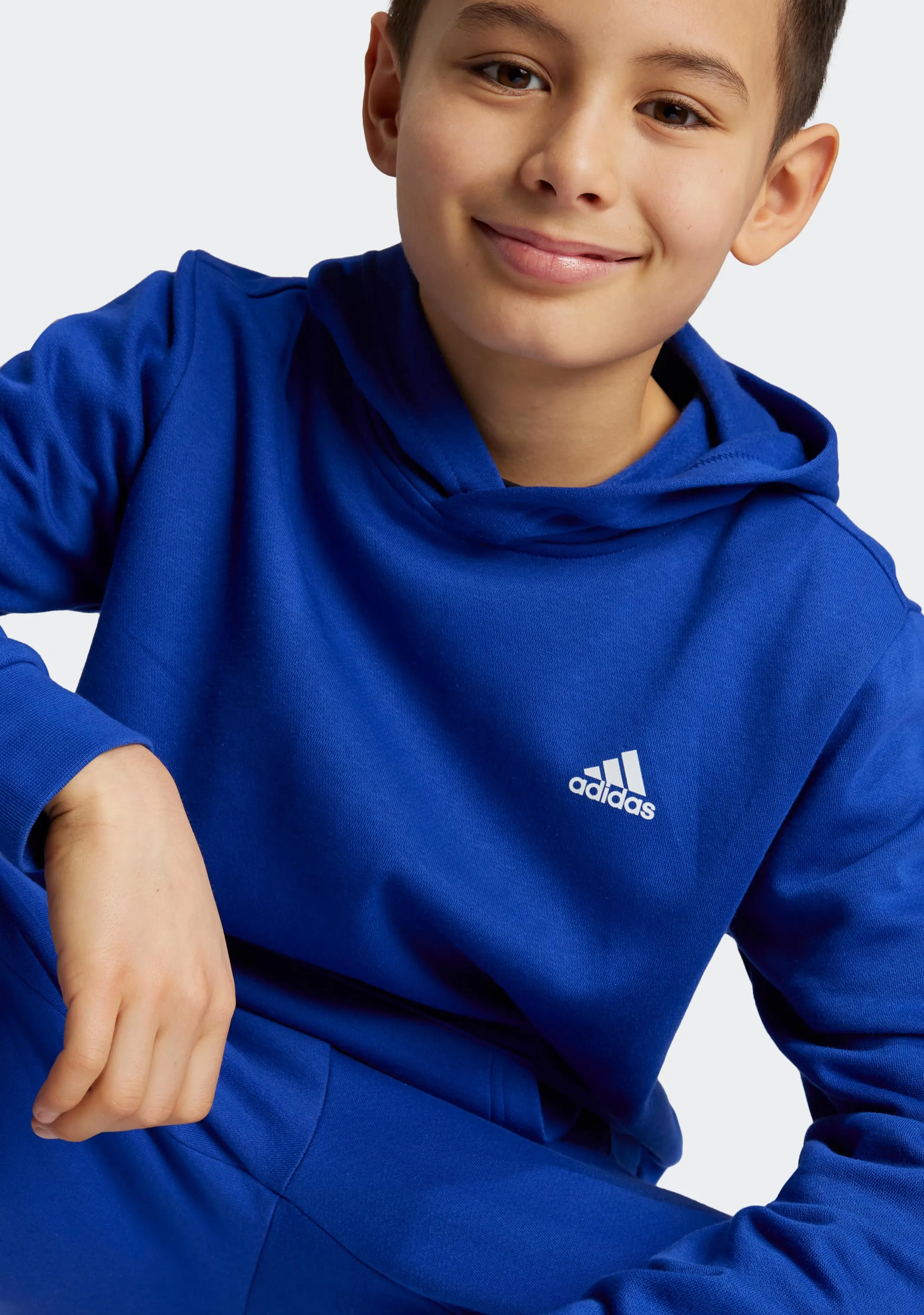 Adidas Kids' Essentials Small Logo Feel Cozy Fleece Hoodie