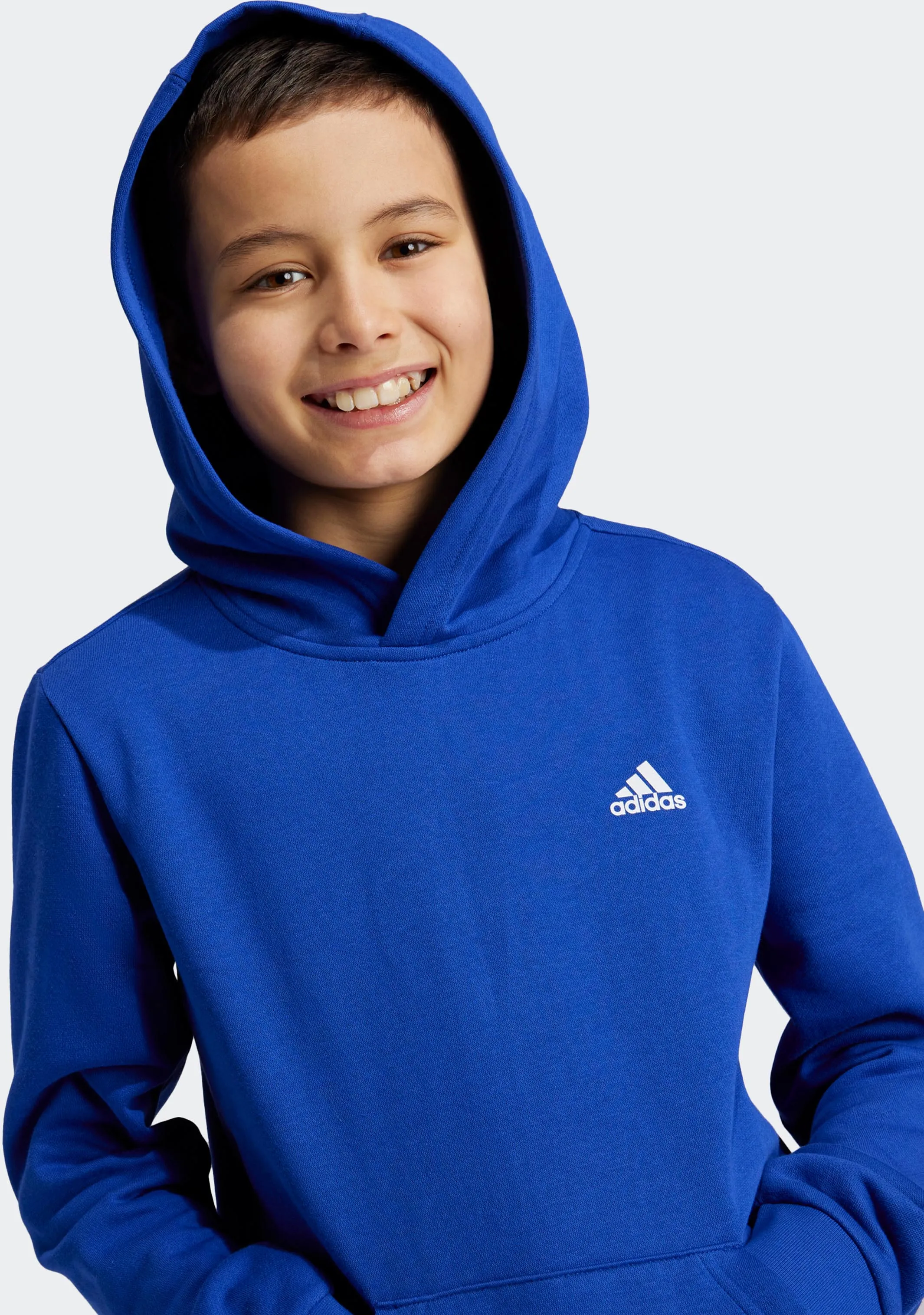 Adidas Kids' Essentials Small Logo Feel Cozy Fleece Hoodie