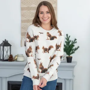 All Over Squirrel Crewneck Sweatshirt