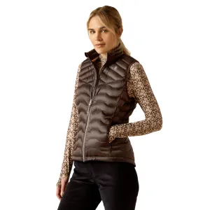 Ariat Ladies Ideal Down Puffer Mole Brown Full Zip Vest 10052705