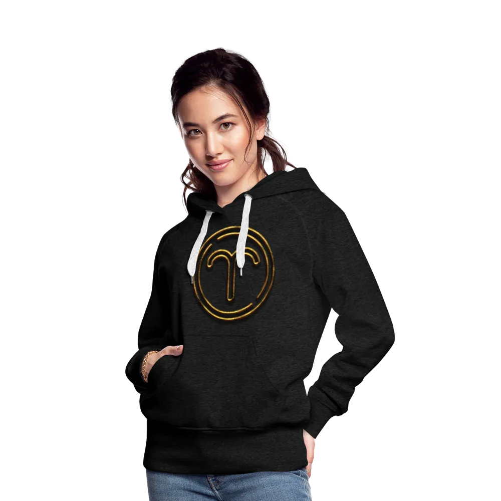 Aries 3D Gold Women’s Premium Hoodie