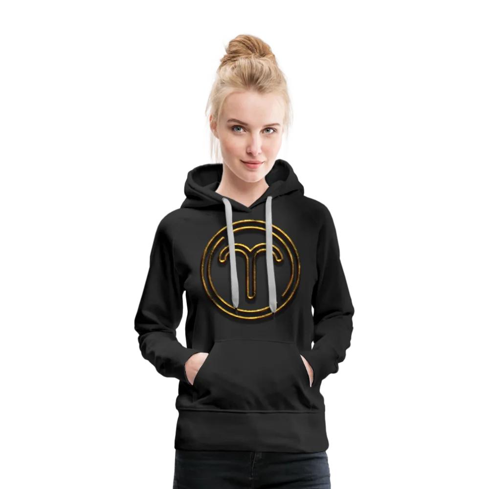 Aries 3D Gold Women’s Premium Hoodie