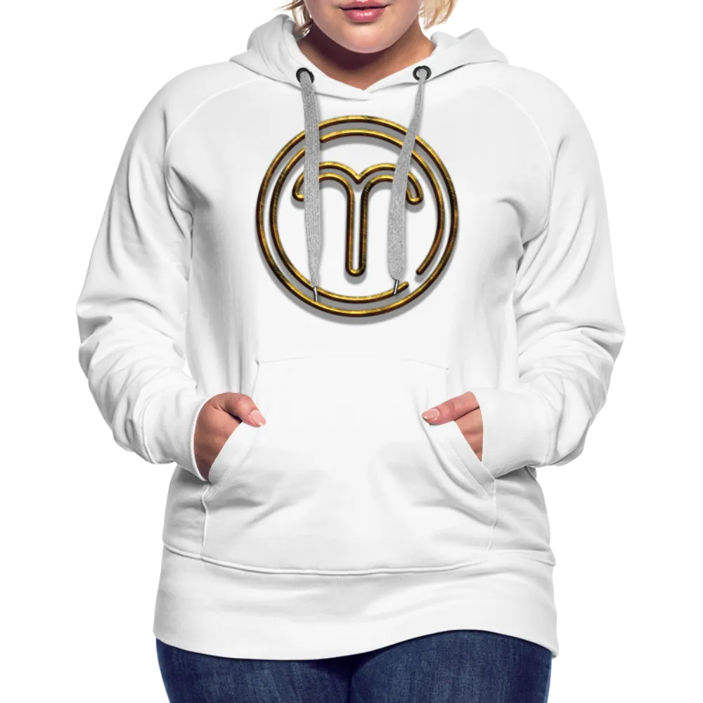 Aries 3D Gold Women’s Premium Hoodie