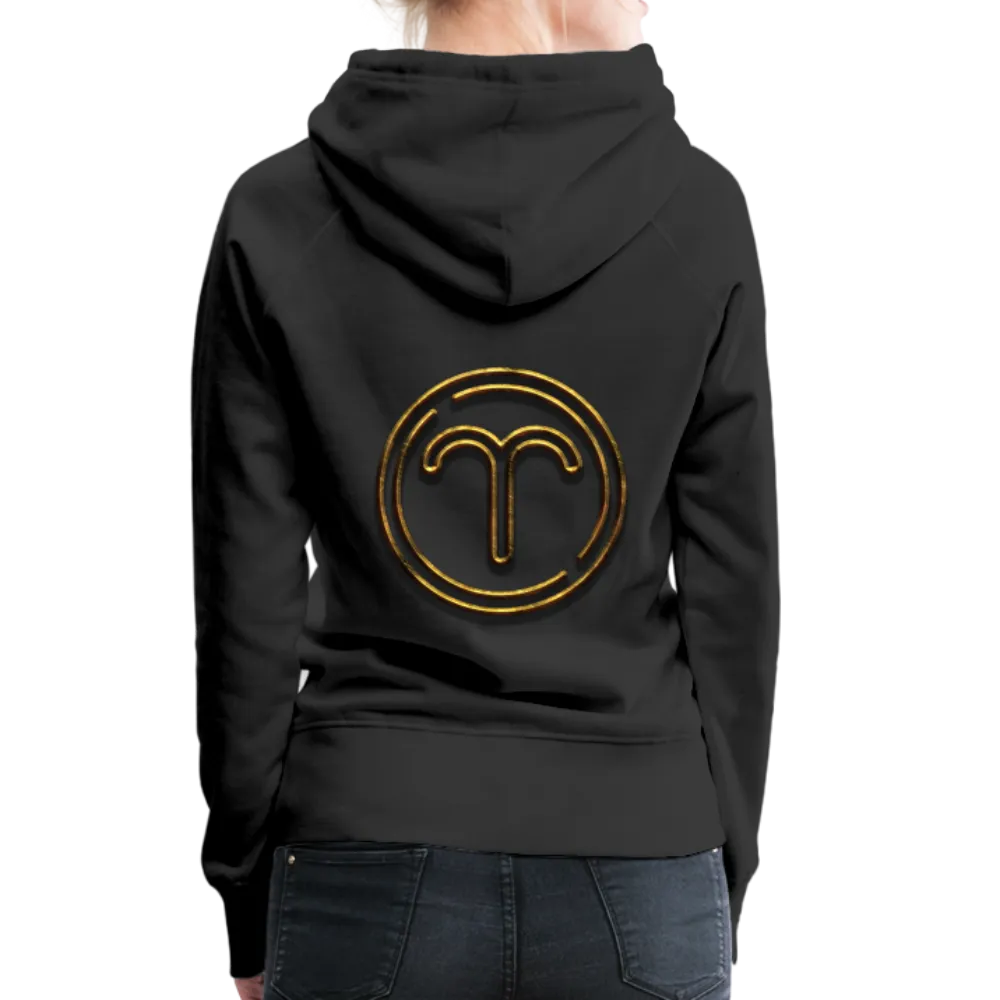 Aries 3D Gold Women’s Premium Hoodie