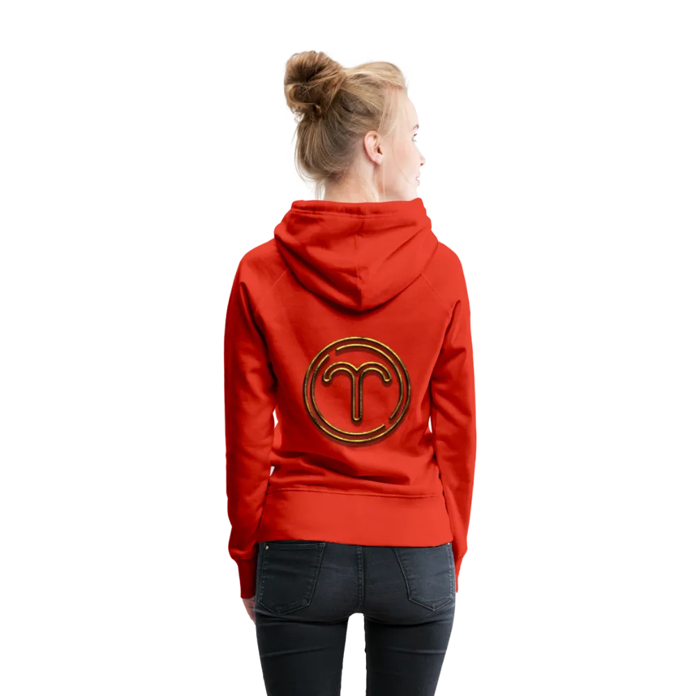 Aries 3D Gold Women’s Premium Hoodie