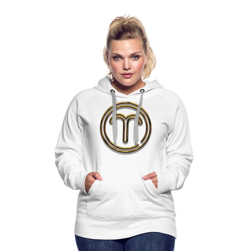 Aries 3D Gold Women’s Premium Hoodie