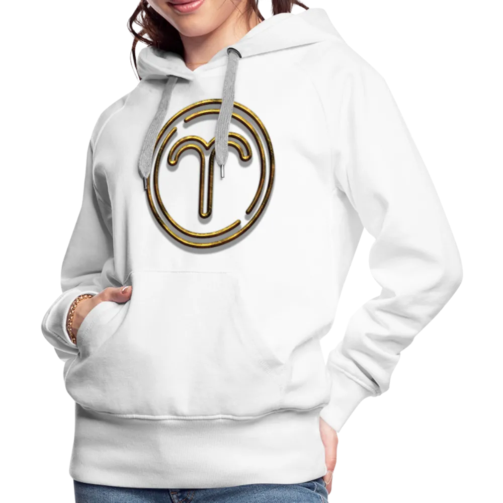 Aries 3D Gold Women’s Premium Hoodie