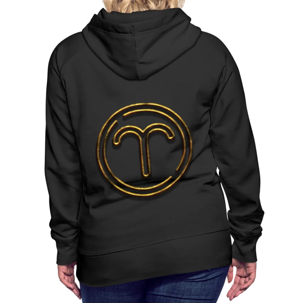 Aries 3D Gold Women’s Premium Hoodie