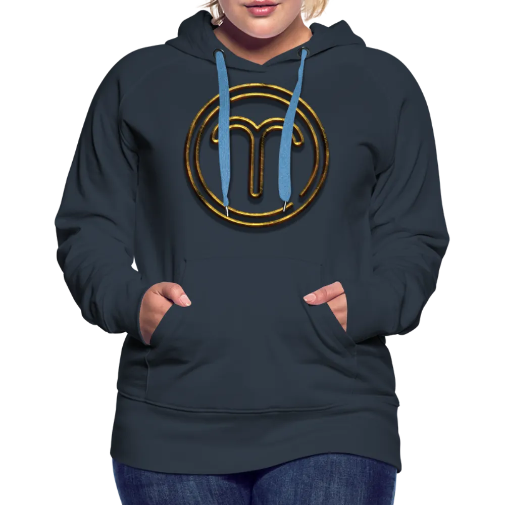 Aries 3D Gold Women’s Premium Hoodie