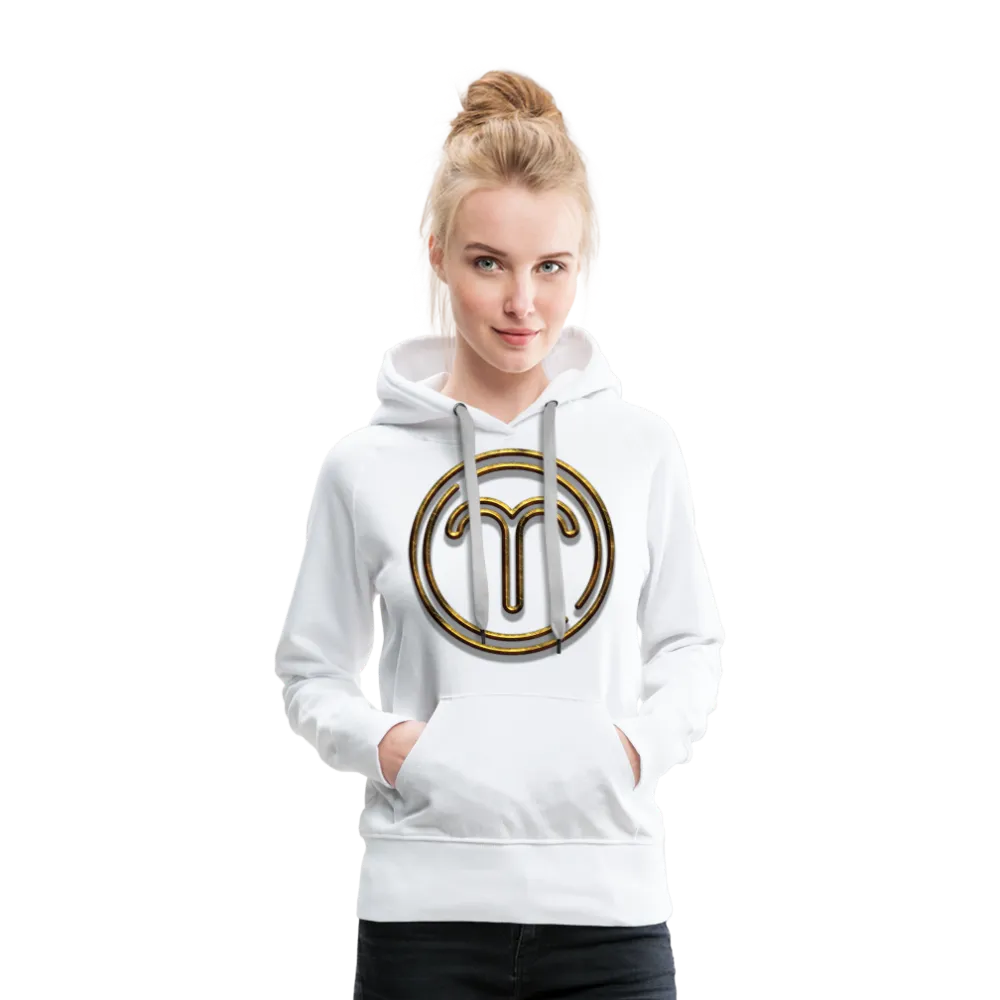 Aries 3D Gold Women’s Premium Hoodie