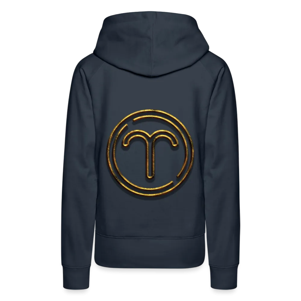 Aries 3D Gold Women’s Premium Hoodie