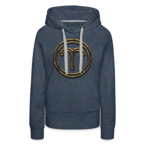 Aries 3D Gold Women’s Premium Hoodie