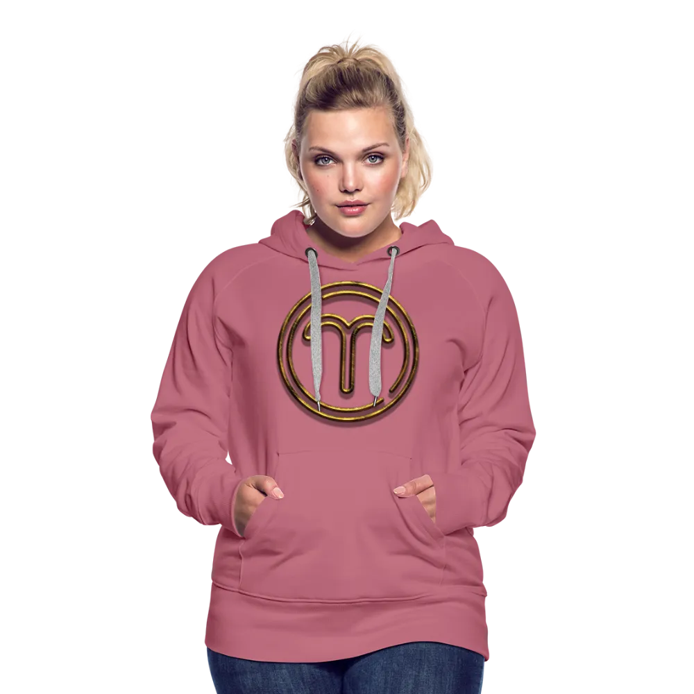 Aries 3D Gold Women’s Premium Hoodie