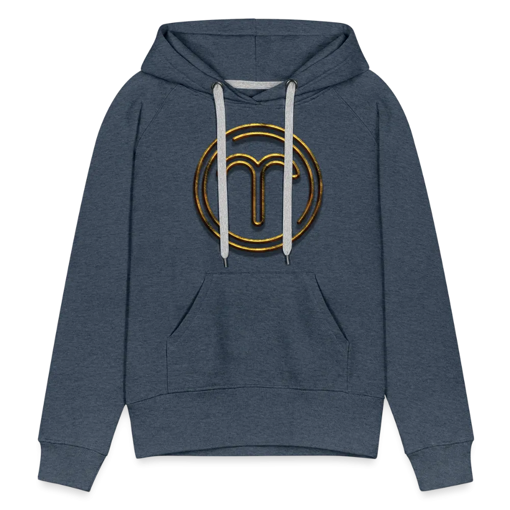 Aries 3D Gold Women’s Premium Hoodie