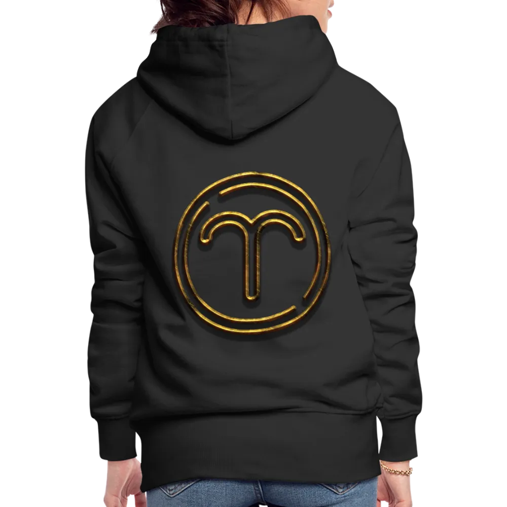 Aries 3D Gold Women’s Premium Hoodie