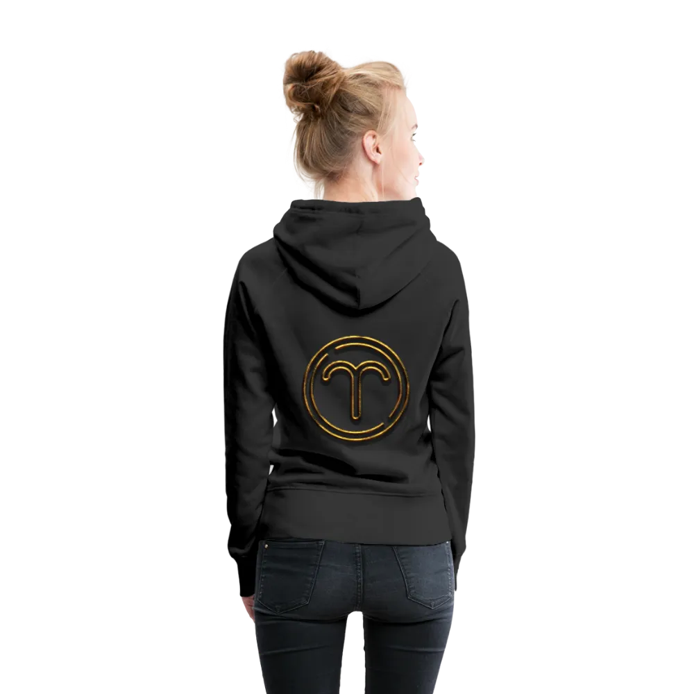 Aries 3D Gold Women’s Premium Hoodie