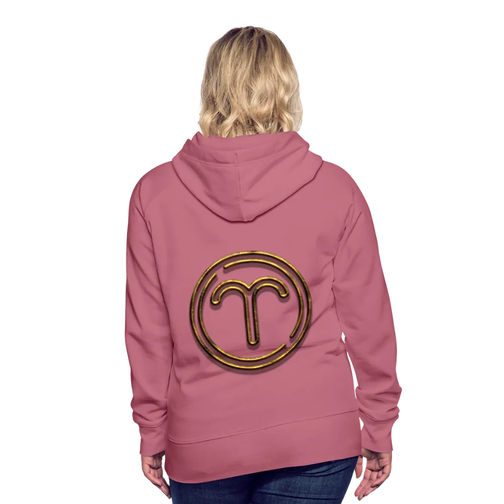 Aries 3D Gold Women’s Premium Hoodie