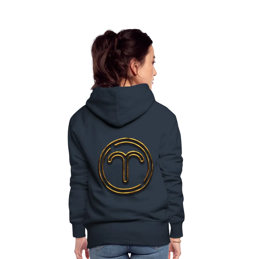 Aries 3D Gold Women’s Premium Hoodie