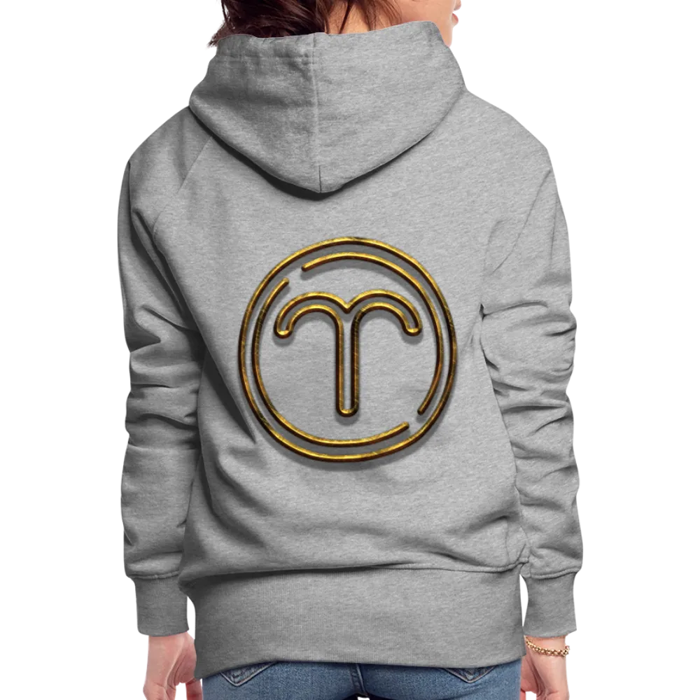 Aries 3D Gold Women’s Premium Hoodie