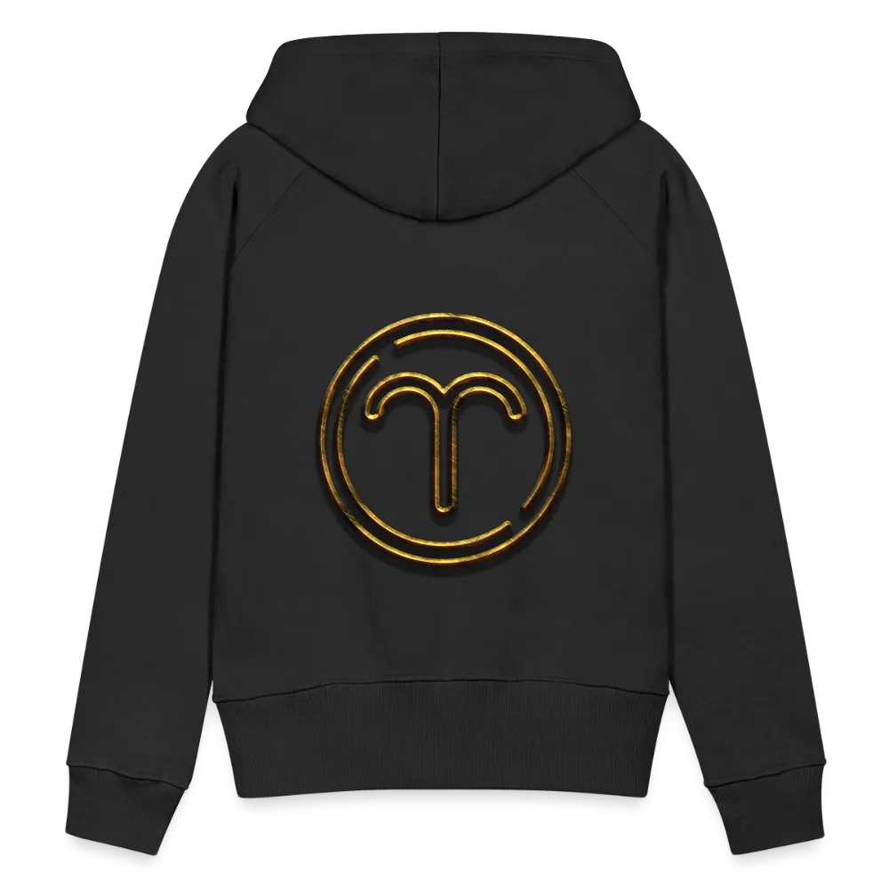 Aries 3D Gold Women’s Premium Hoodie