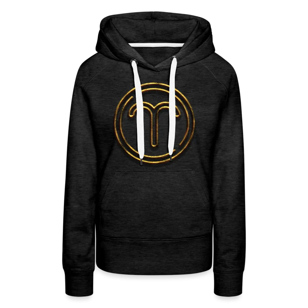 Aries 3D Gold Women’s Premium Hoodie