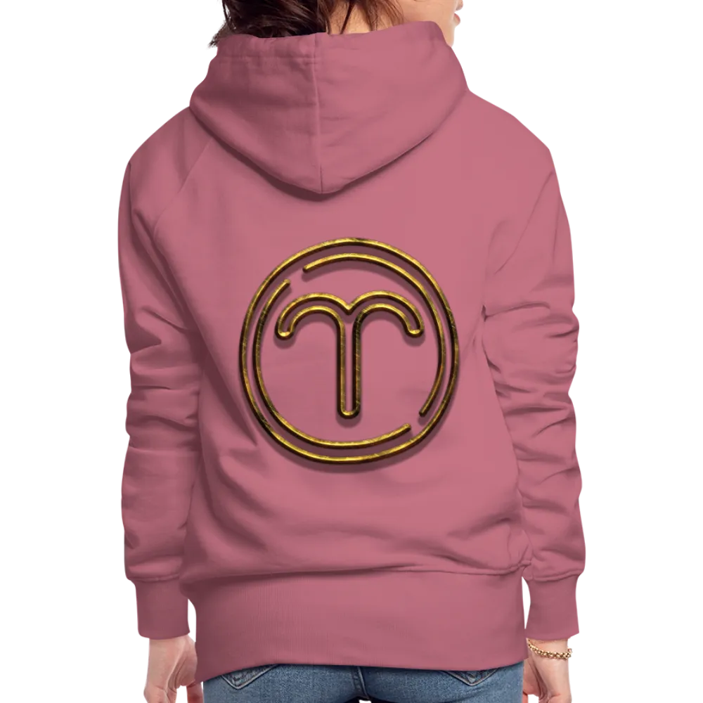 Aries 3D Gold Women’s Premium Hoodie