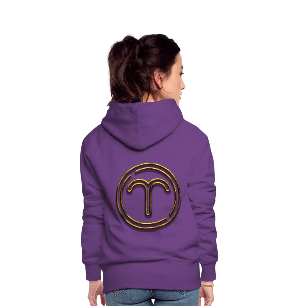 Aries 3D Gold Women’s Premium Hoodie