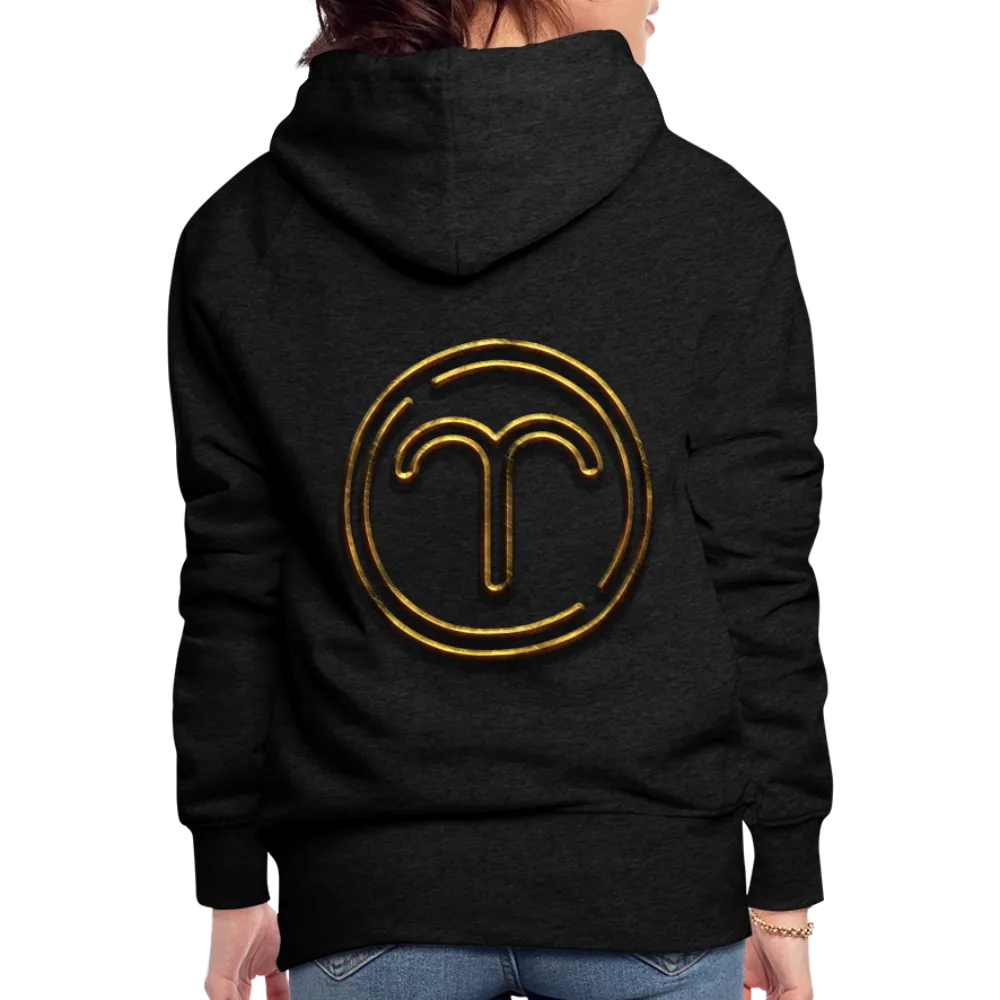 Aries 3D Gold Women’s Premium Hoodie