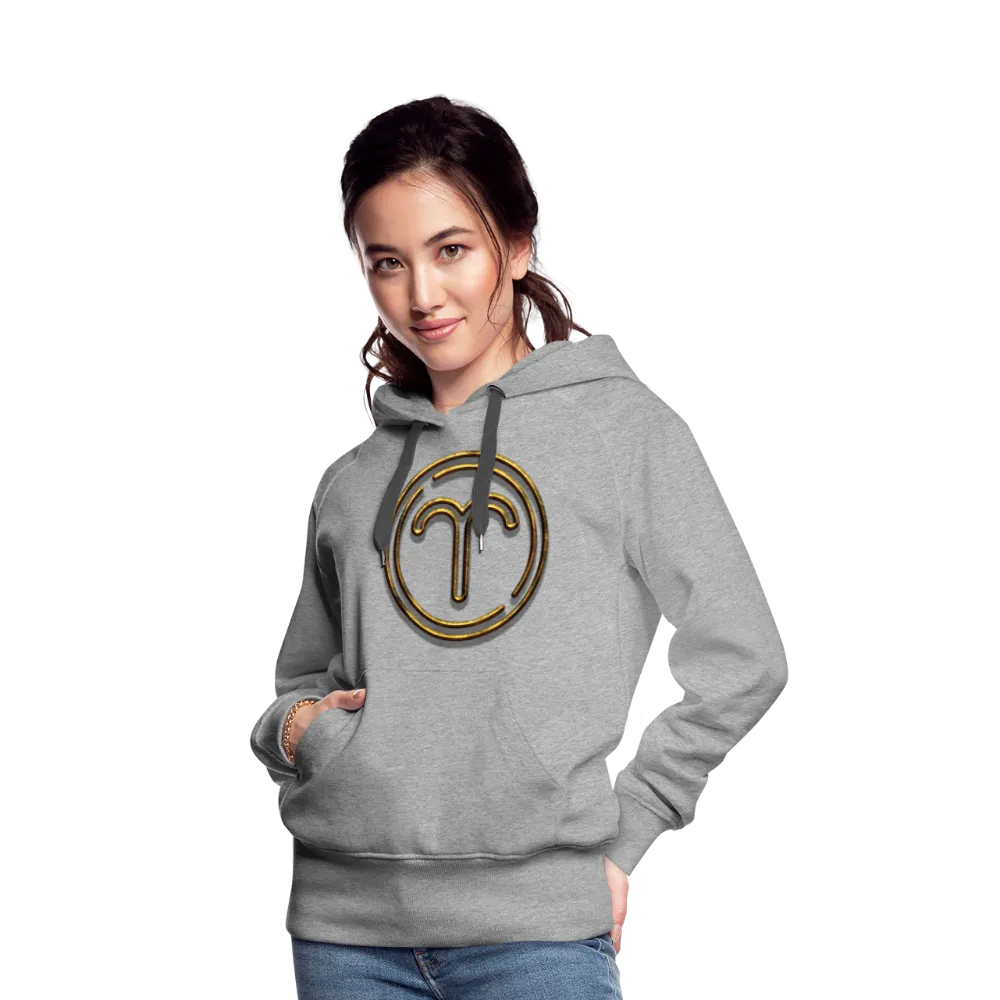 Aries 3D Gold Women’s Premium Hoodie