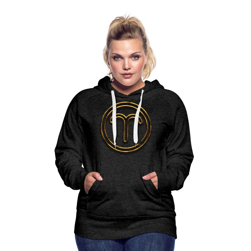 Aries 3D Gold Women’s Premium Hoodie