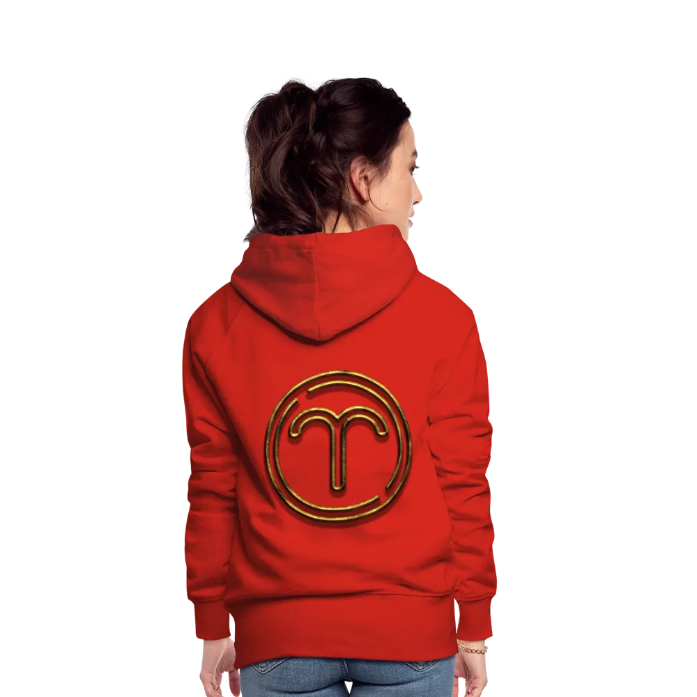 Aries 3D Gold Women’s Premium Hoodie