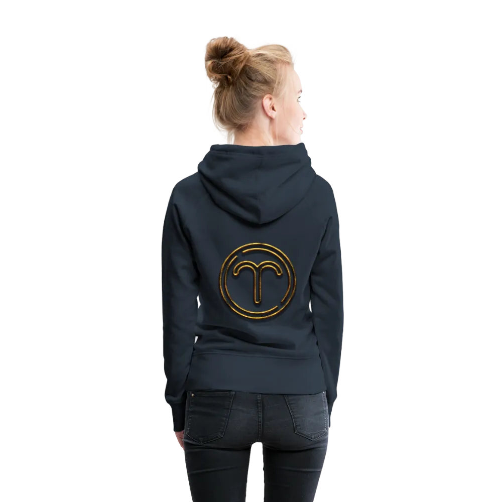 Aries 3D Gold Women’s Premium Hoodie