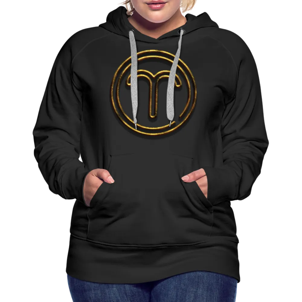 Aries 3D Gold Women’s Premium Hoodie