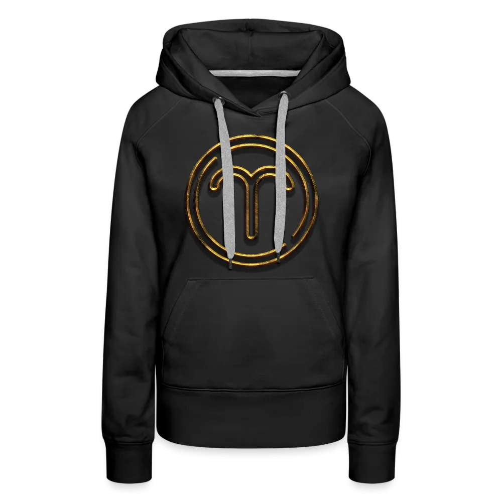 Aries 3D Gold Women’s Premium Hoodie