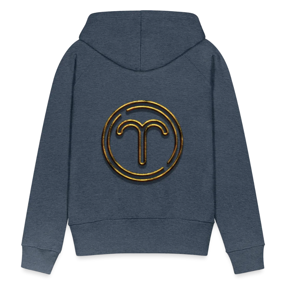 Aries 3D Gold Women’s Premium Hoodie