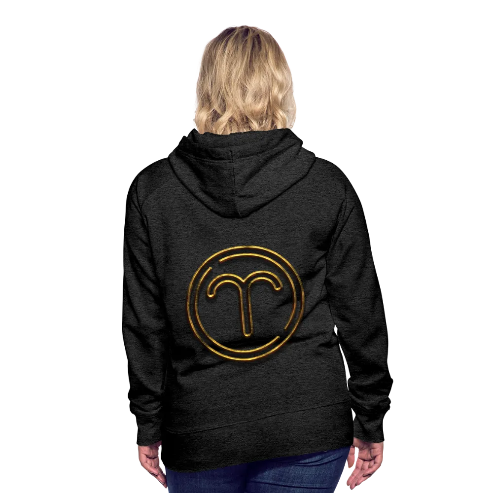 Aries 3D Gold Women’s Premium Hoodie