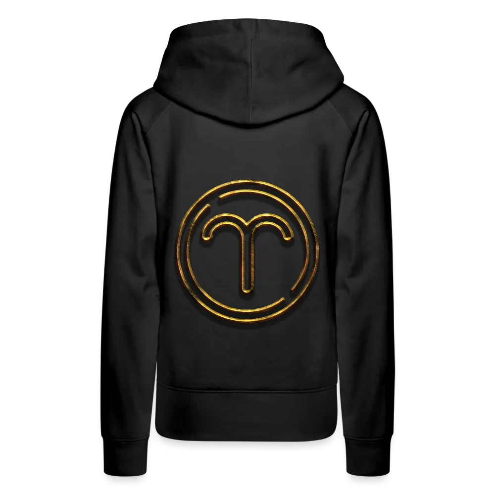 Aries 3D Gold Women’s Premium Hoodie