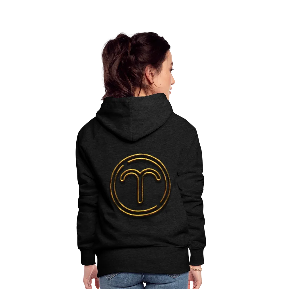 Aries 3D Gold Women’s Premium Hoodie