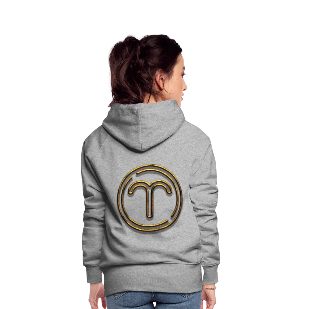 Aries 3D Gold Women’s Premium Hoodie