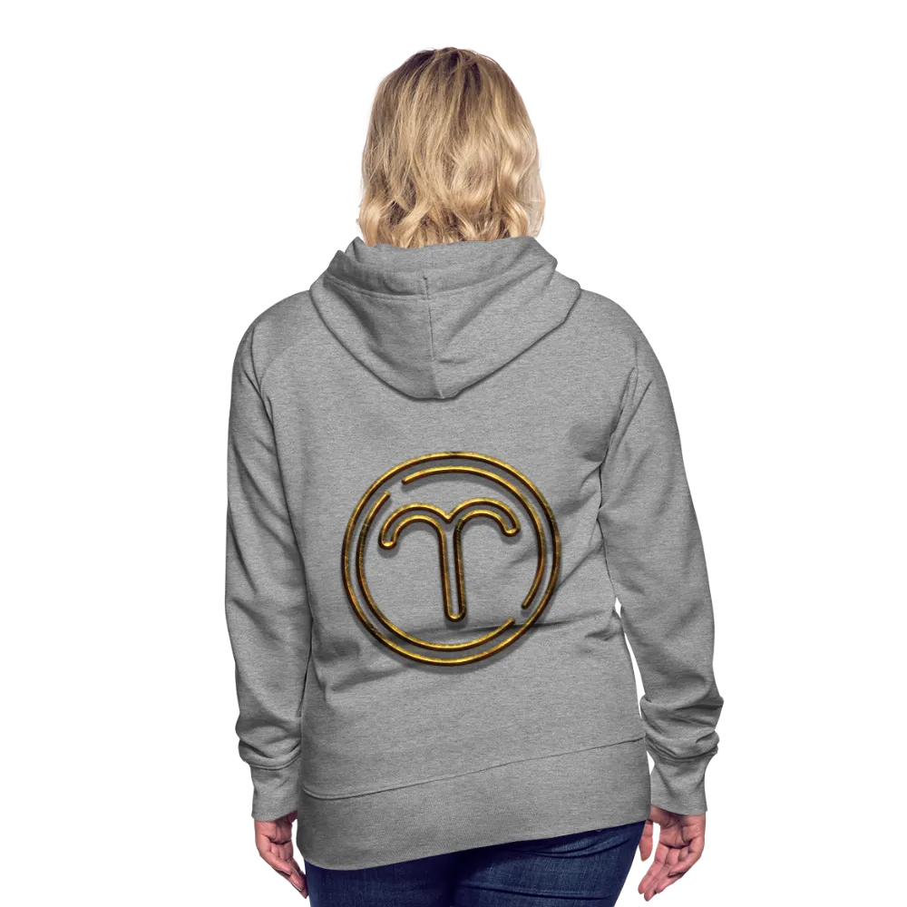 Aries 3D Gold Women’s Premium Hoodie