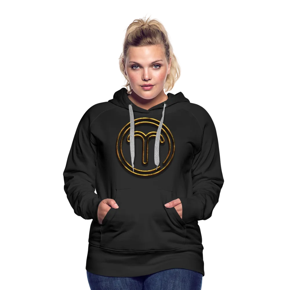 Aries 3D Gold Women’s Premium Hoodie