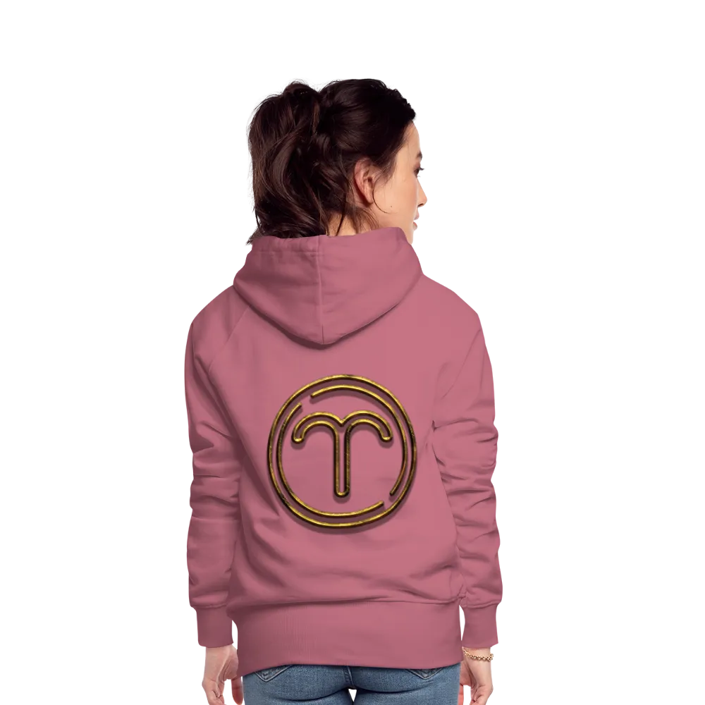 Aries 3D Gold Women’s Premium Hoodie