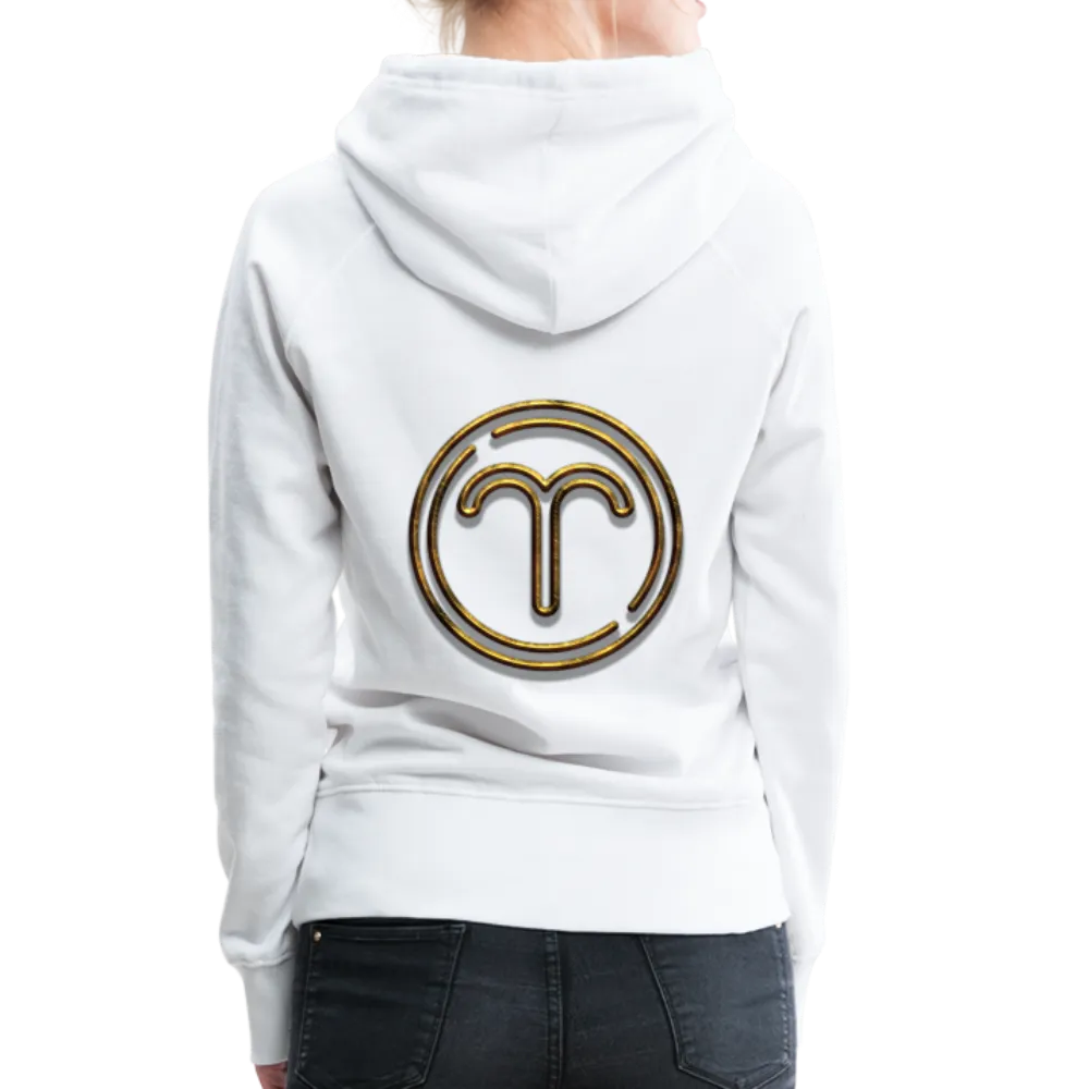 Aries 3D Gold Women’s Premium Hoodie