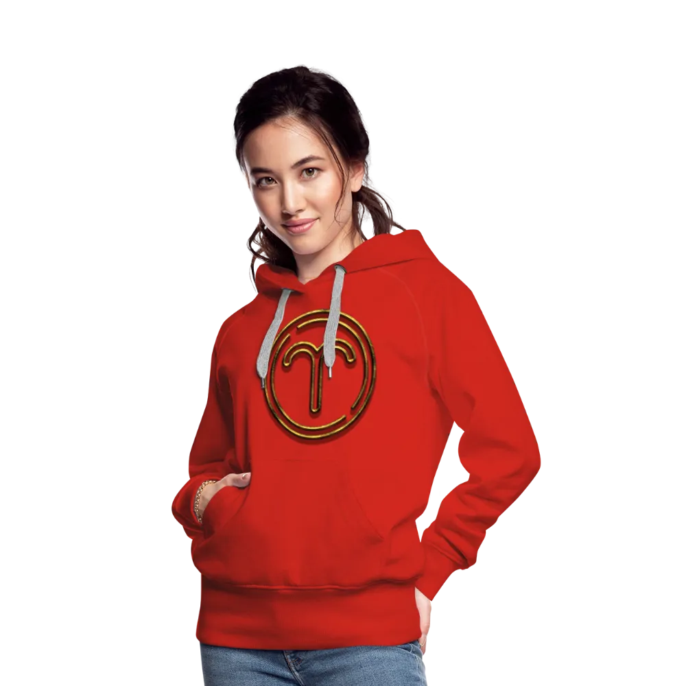 Aries 3D Gold Women’s Premium Hoodie