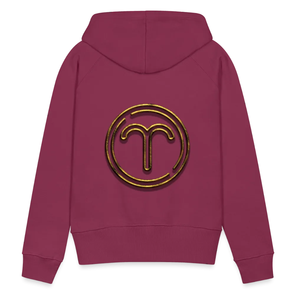 Aries 3D Gold Women’s Premium Hoodie