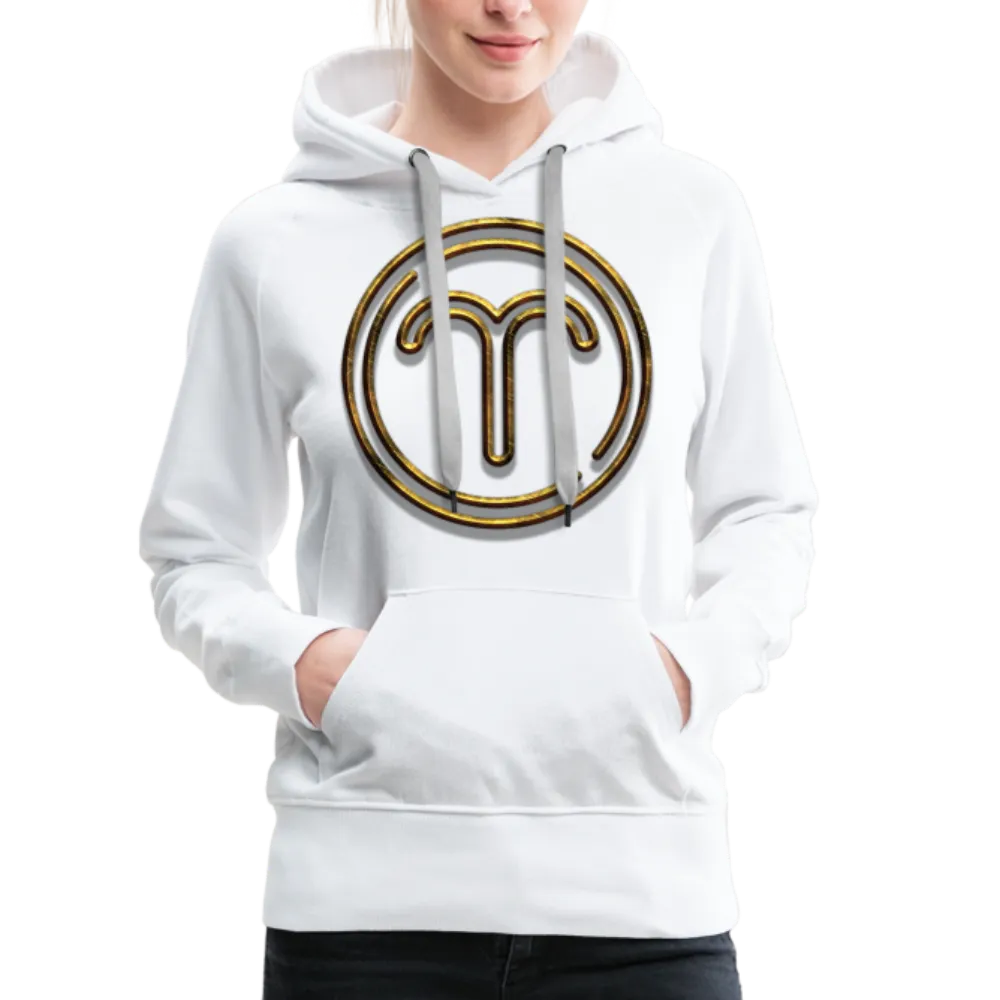 Aries 3D Gold Women’s Premium Hoodie