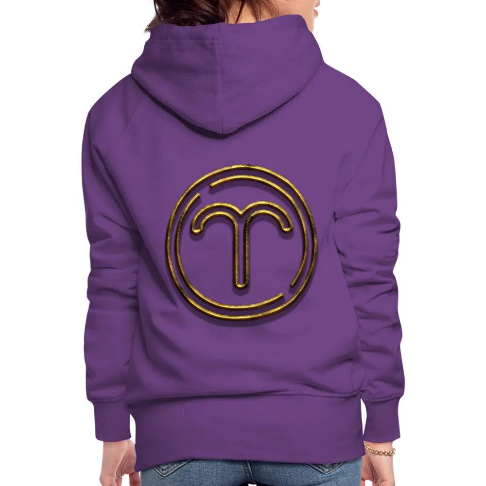 Aries 3D Gold Women’s Premium Hoodie